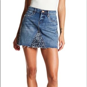 BlankNYC Denim Studded Skirt